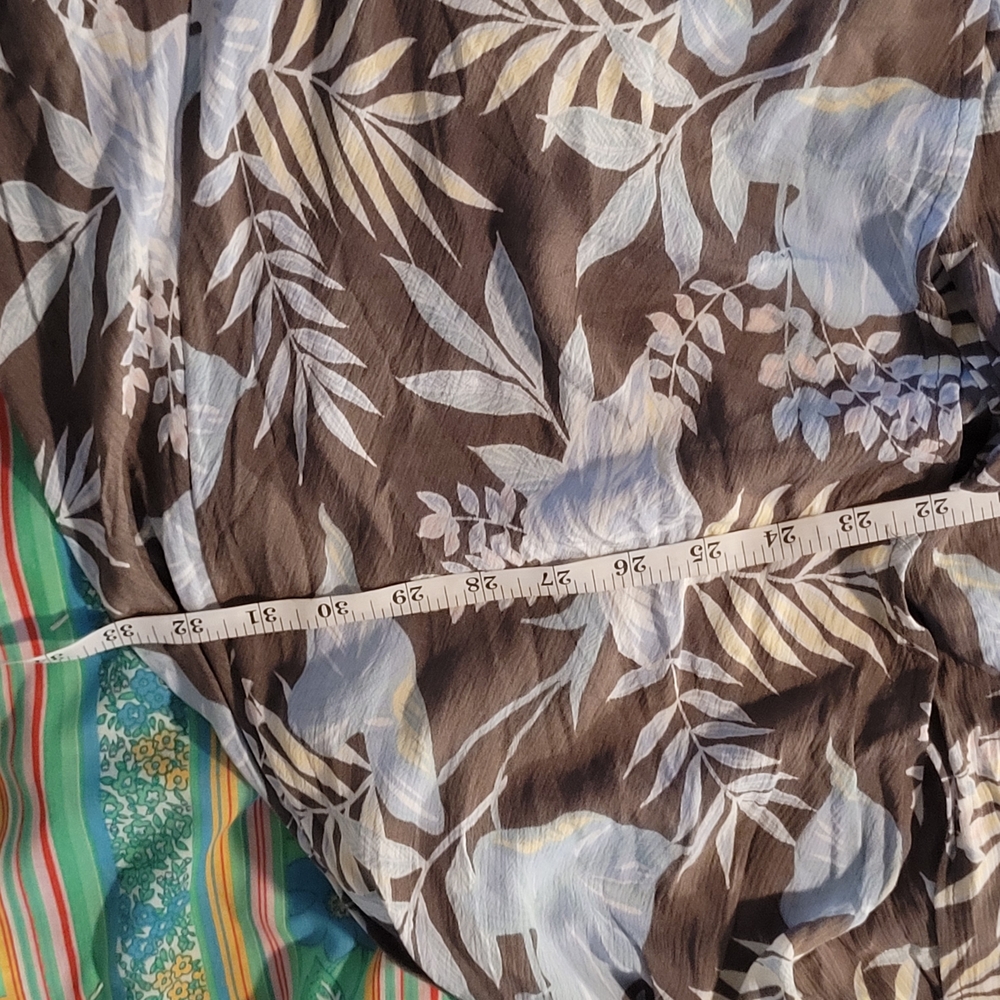 Torrid Brown and Blue Floral Jumpsuit - Picture 16 of 16